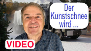 Der Kunstschnee wird Video