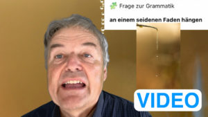 An einem seidenen Faden hängen Video