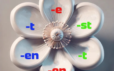 Verben so einfach wie das Erblühen einer Blume