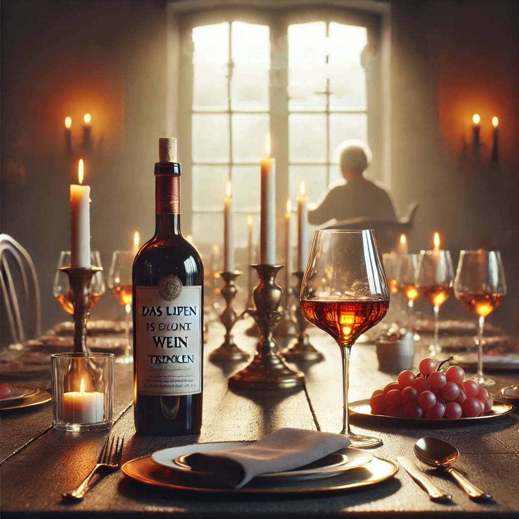 Das Leben ist zu kurz, um schlechten Wein zu trinken. Ein Aufruf, das Leben zu genießen!