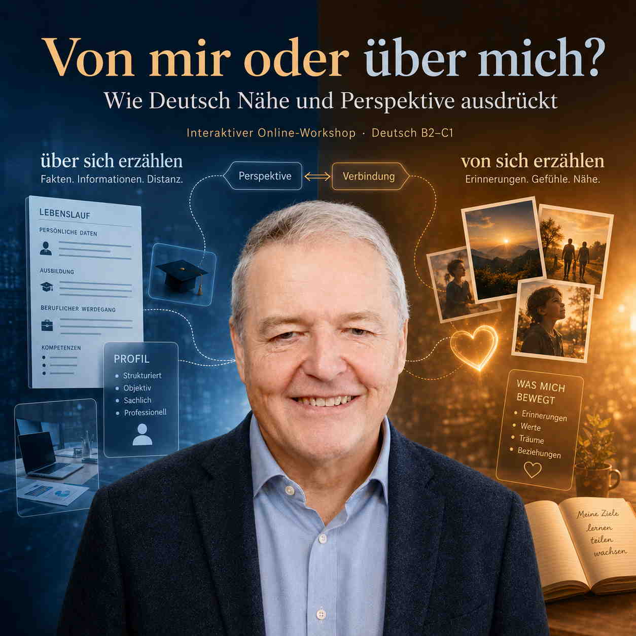 Von mir oder über mich? Der feine Unterschied im Deutschen