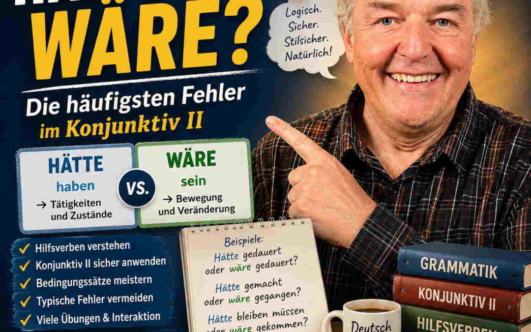 „Hätte oder wäre?“ – Warum du diese Regel längst kennst, ohne es zu wissen